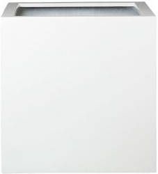 Pottery Pots Glossy Block 50x50x50 cm wit vierkante plantenbak