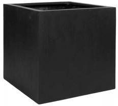 Pottery Pots Bloempot Block xxl natural 70x70x70 cm black vierkant