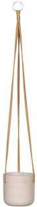 Pottery Pots Rough Eco-line hangende bloempot XS 12x12 cm Charlie lichtgrijs