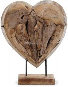 SenS-Line Deco Hart houten beeld 30 cm