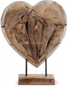 SenS-Line Deco Hart houten beeld 50 cm