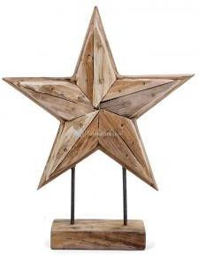 SenS-Line Deco Ster houten beeld 30 cm