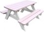 SenS-Line Kindertafel Minnie Roze Wit Picknicktafel Voor buiten L 90 x B 90 x H 55 cm FSC 100 % Grenenhout - Thumbnail 3