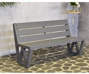 SenS-Line 3-zits Houten tuinbank Dolcis 150 cm grijs