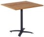 SenS-Line Dorian Alu-teak Bistro Tuintafel 80cm Bruin - Thumbnail 3