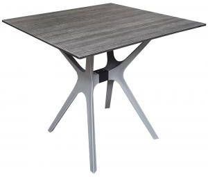 SenS-Line Jasper Tuintafel Kunststof 80cm Grijs - Foto 2