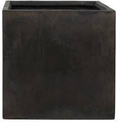 Ter Steege Static Cube vierkante plantenbak 54x54x54 cm zwart