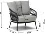 4-Seasons Outdoor 4 Seasons Calpi loungestoel antraciet (1 stuk) - Thumbnail 2