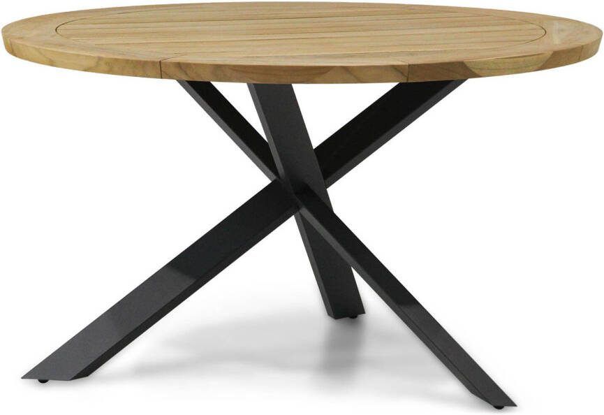 4 Seasons Outdoor 4 Seasons Prado dining tuintafel 130 cm rond antraciet