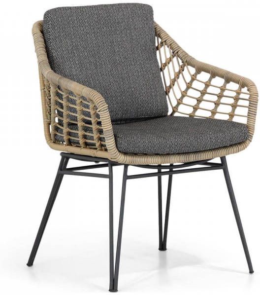 4 Seasons Outdoor Cottage dining tuinstoel met Lifestyle zit- en rugkussen (1 stuk)