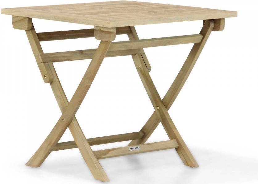 Garden Collections Derby inklapbare tuintafel 80 x 80 cm