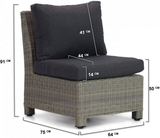 Garden Collections Lusso midden module kubu