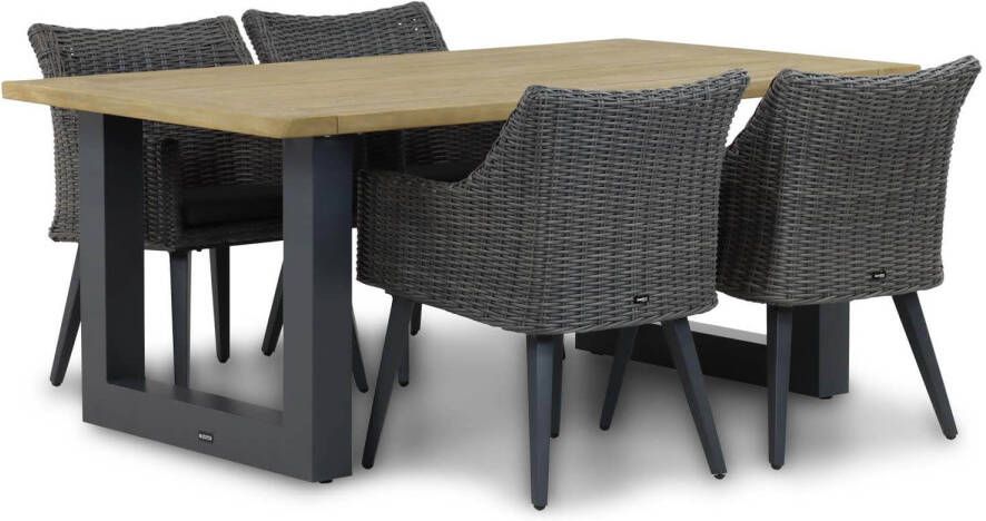 Garden Collections Milton Talai 180 cm dining tuinset 5-delig