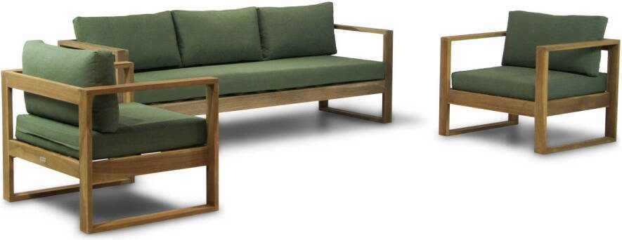 Garden Collections Newbury stoel-bank loungeset 3-delig
