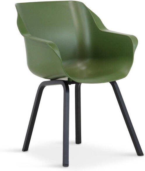 Hartman Sophie Element dining tuinstoel moss green met gratis kussen