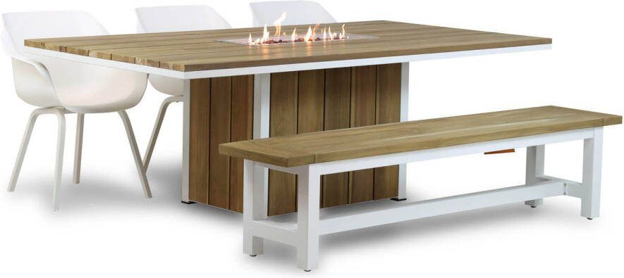 Hartman Sophie element Los Angeles Seaside 220 cm dining tuinset 5-delig
