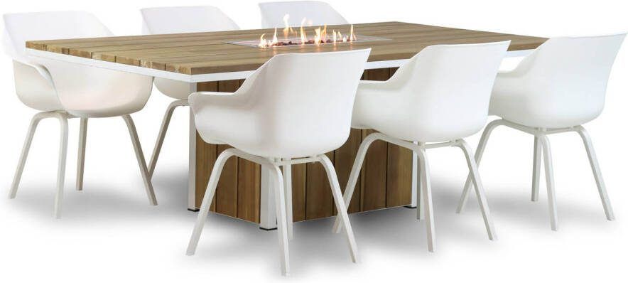 Hartman Sophie element Seaside 220 cm dining tuinset 7-delig