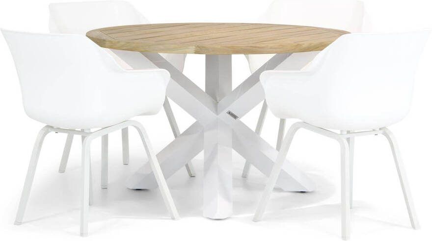 Hartman Sophie element Wellington 120 cm rond dining tuinset 5-delig