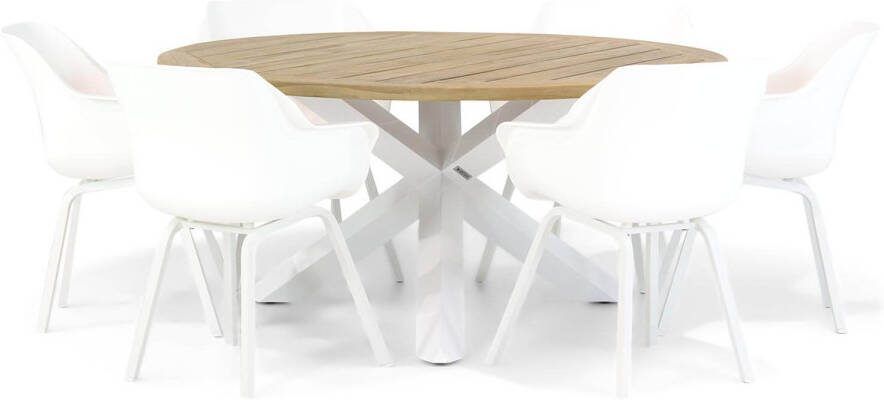 Hartman Sophie element Wellington 160 cm rond dining tuinset 7-delig