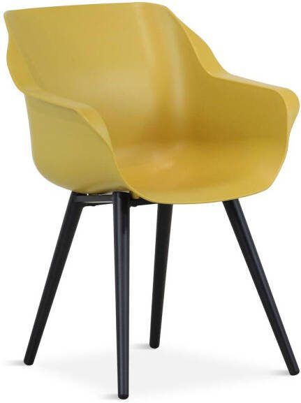 Hartman Sophie studio dining tuinstoel curry yellow met gratis kussen