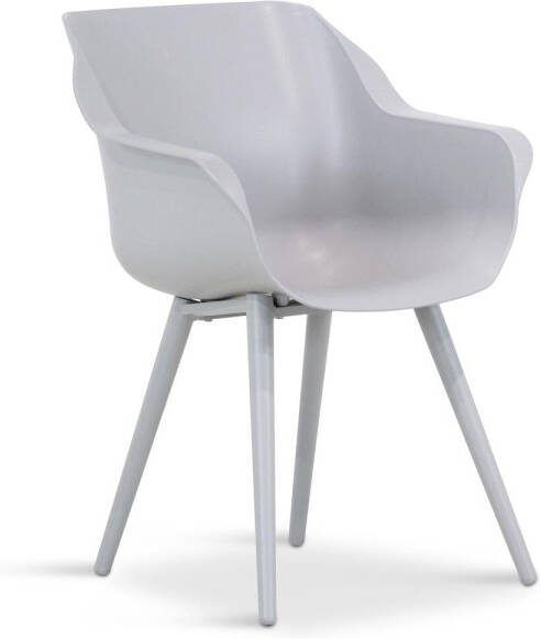 Hartman Sophie studio dining tuinstoel misty grey met gratis zitkussen