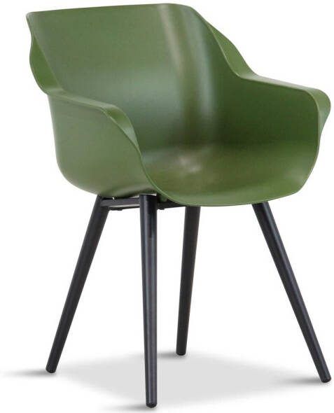 Hartman Sophie studio dining tuinstoel moss green met gratis kussen