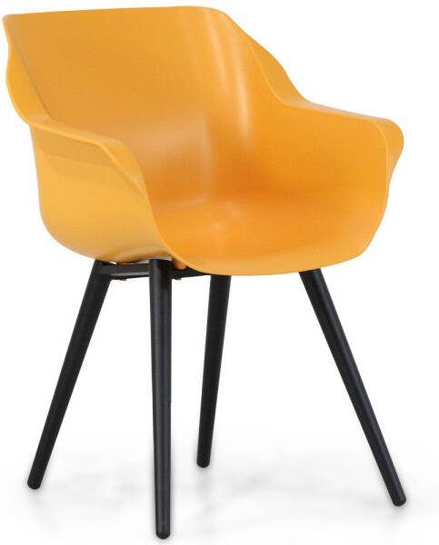 Hartman Sophie studio dining tuinstoel oranje met gratis kussen
