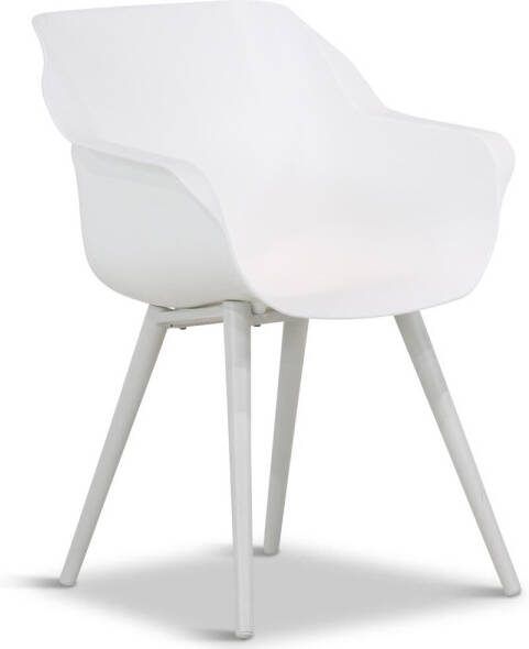Hartman Sophie studio dining tuinstoel white met gratis kussen