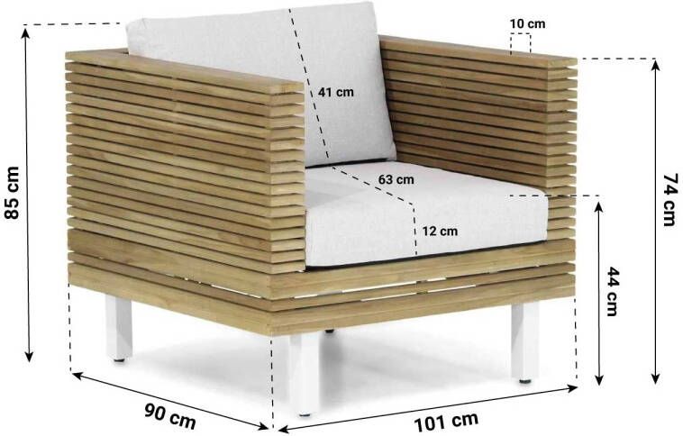 Lifestyle Garden Furniture Lifestyle Long Beach lounge tuinstoel