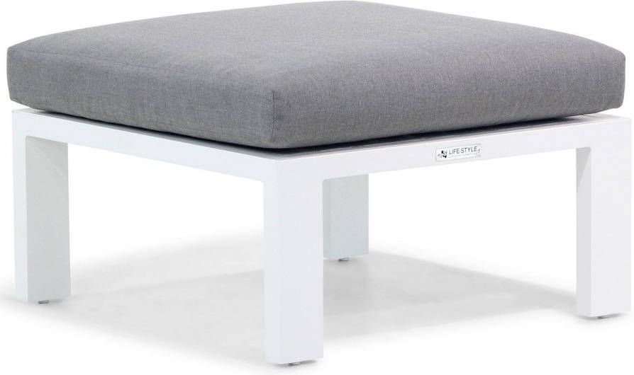 Lifestyle Garden Furniture Lifestyle Manuta lounge voetenbank (grijs kussen)