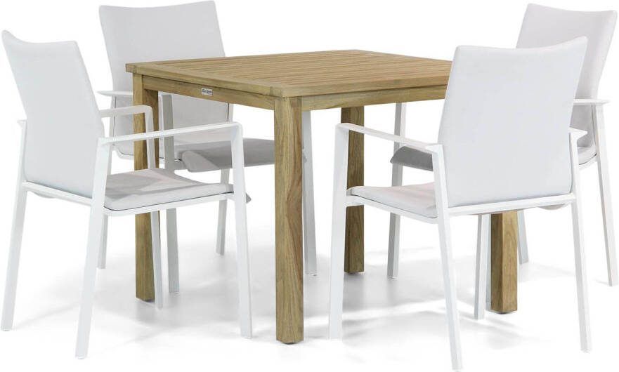Lifestyle Garden Furniture Lifestyle Rome Weston 90 cm dining tuinset 5-delig