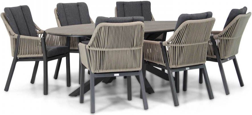 Lifestyle Garden Furniture Lifestyle Verona Matara 220 cm dining tuinset 7-delig