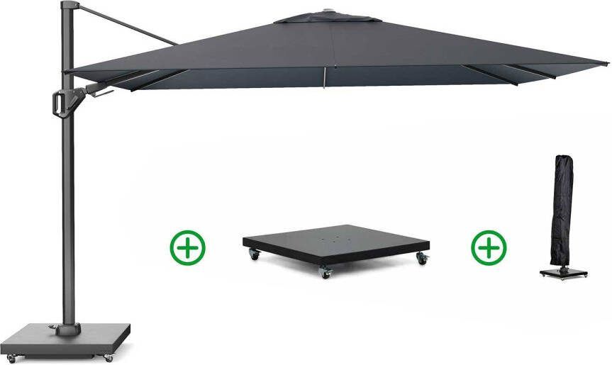 Platinum Challenger zweefparasol 2.6x3.5m T2 premium (incl. voet en hoes)