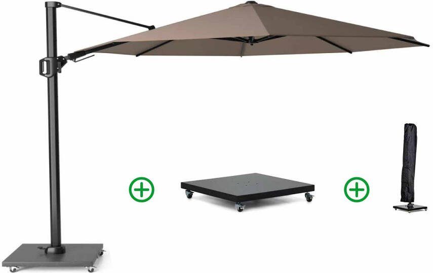 Platinum Challenger zweefparasol 3.5m T2 premium (incl. voet en hoes)