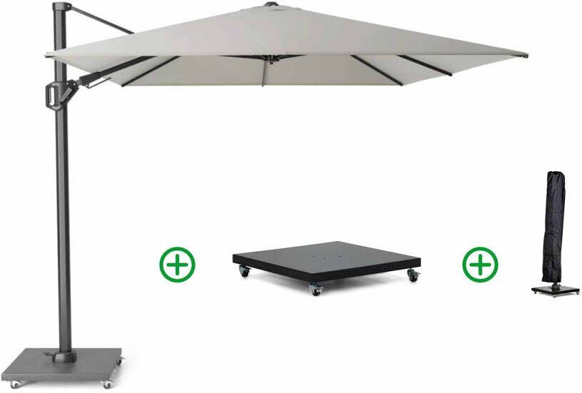Platinum Challenger zweefparasol 3.5x2.6m T2 premium (incl. voet en hoes)