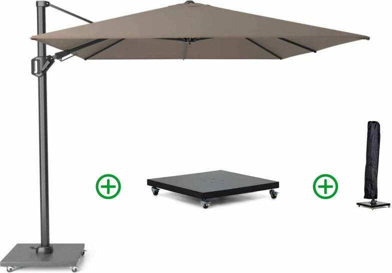 Platinum Challenger zweefparasol 3.5x2.6m T2 premium (incl. voet en hoes)