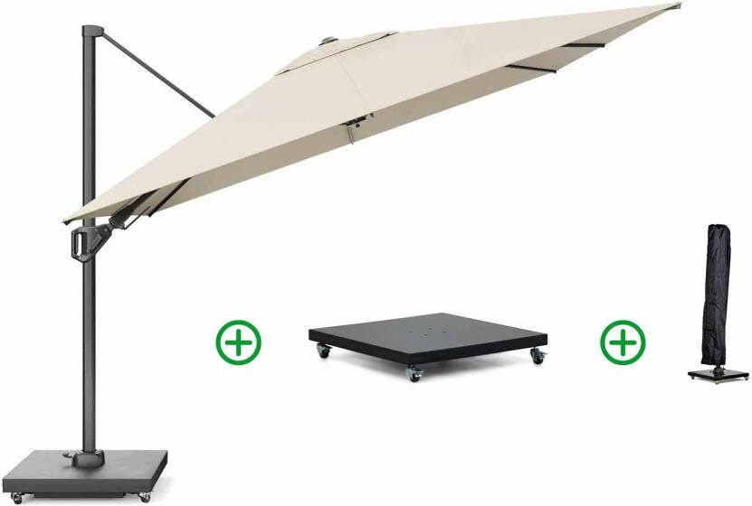 Platinum Challenger zweefparasol 3x3m T2 premium (incl. voet en hoes)