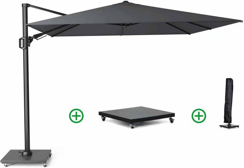 Platinum Challenger zweefparasol 3x3mT2 premium (incl. voet en hoes)