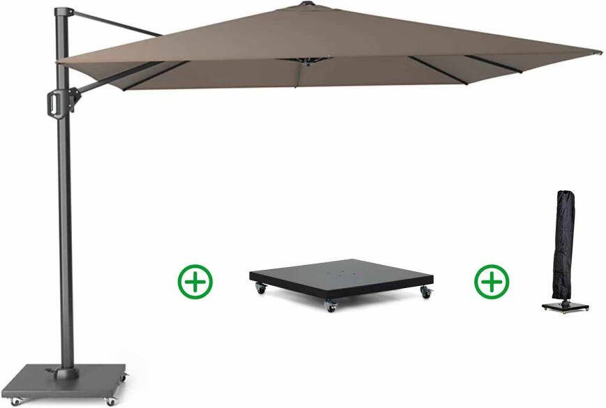 Platinum Challenger zweefparasol 3x3m T2 premium (incl. voet en hoes)