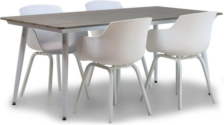 Santika Furniture Lifestyle Salina Yala 180 cm dining tuinset 5-delig