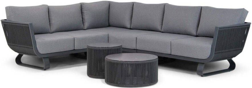Santika Furniture Santika Corniche hoek loungeset 5-delig Quick Dry Foam