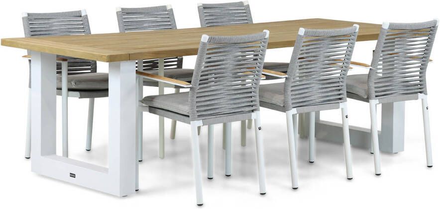 Santika Furniture Santika Giovane Talai 240 cm dining tuinset 7-delig