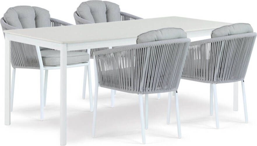 Santika Furniture Santika Novita Como 180 cm dining tuinset 5-delig