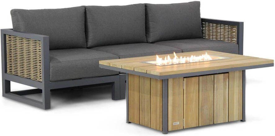 Santika Furniture Santika Salviano Seaside 120 cm lounge tuinbank 4-delig