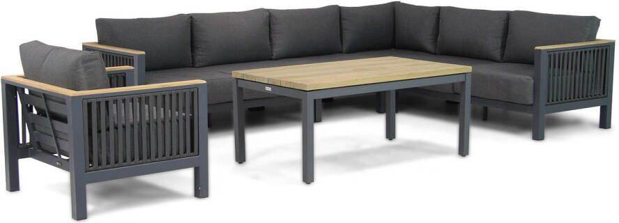 Santika Furniture Santika Shadow Riviera 140 cm dining loungeset 6-delig