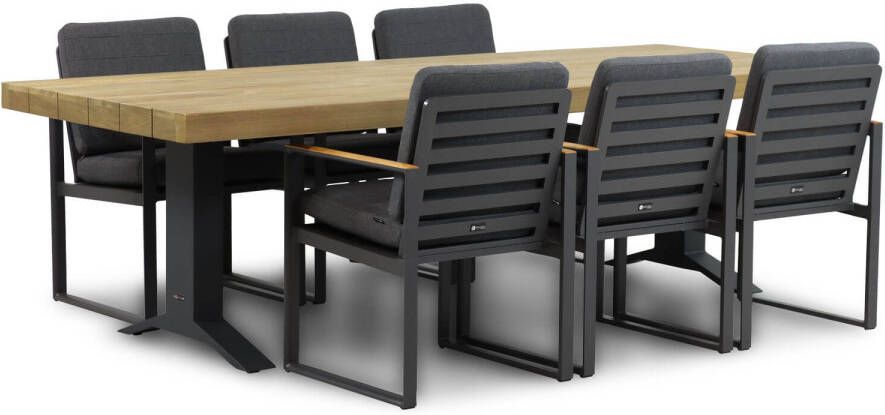 Santika Furniture Santika Soray Superior 260 cm dining tuinset 7-delig