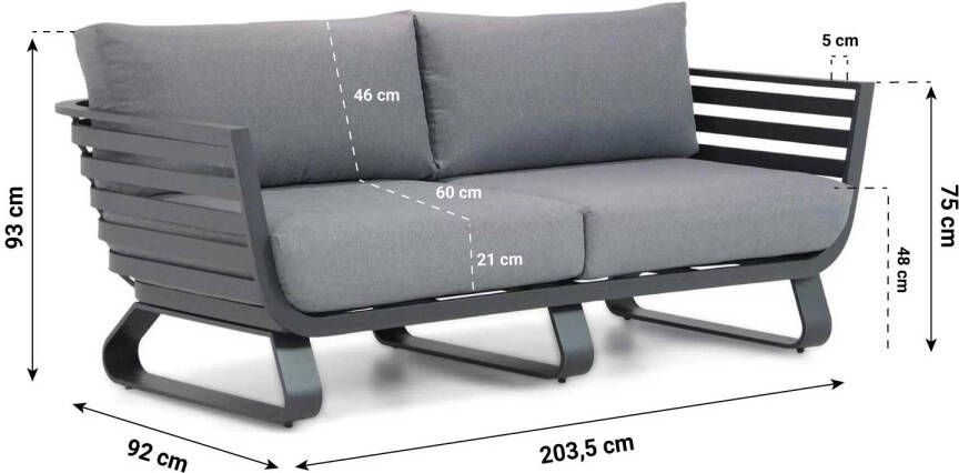 Santika Furniture Santika Sovita lounge bank 2 5 zits