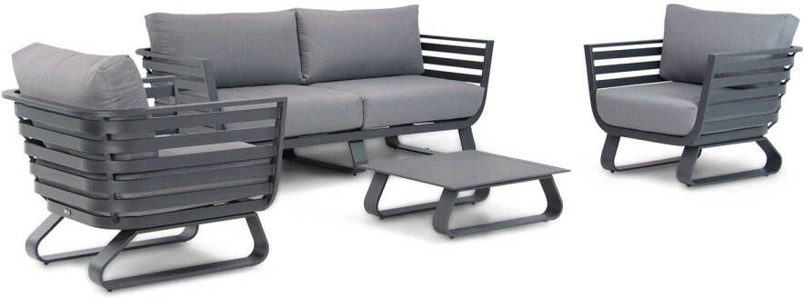 Santika Furniture Santika Sovita stoel-bank loungeset 4-delig Quick Dry Foam