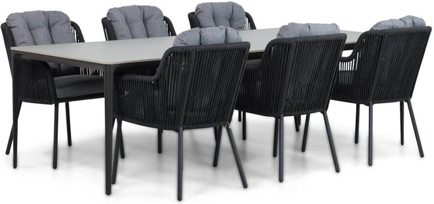Santika Furniture Santika Tendenza Gianna 240 cm dining tuinset 7-delig