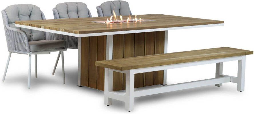 Santika Furniture Santika Tendenza Los Angeles Seaside 220 cm dining tuinset 5-delig